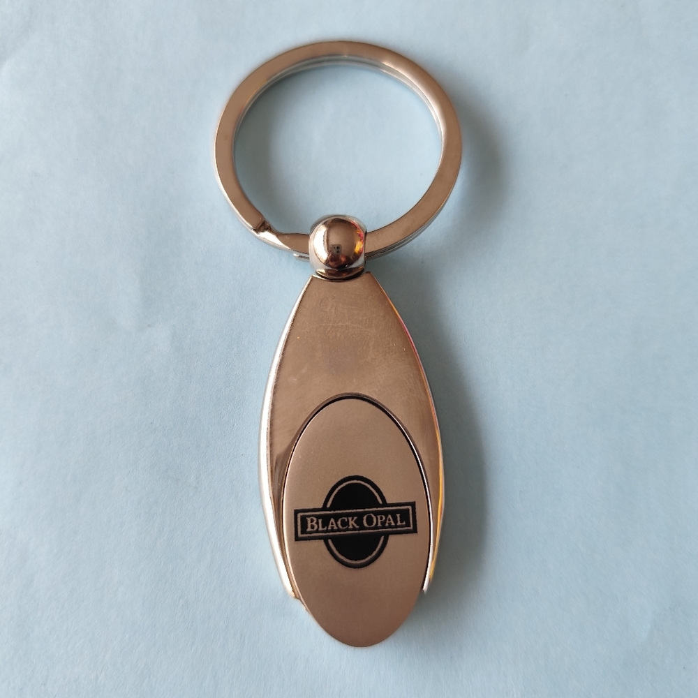 3/$20💗Black Opal Silver Keychain NEW
